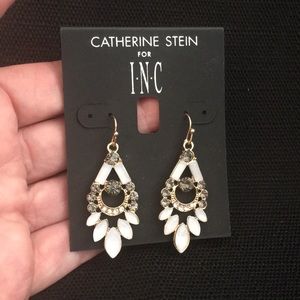 INC earrings with some pretty stones , dangles